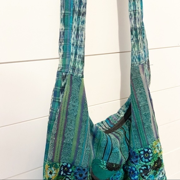 No Brand | Bobo Style Crossbody Green Embroidered Bag - Picture 5 of 16